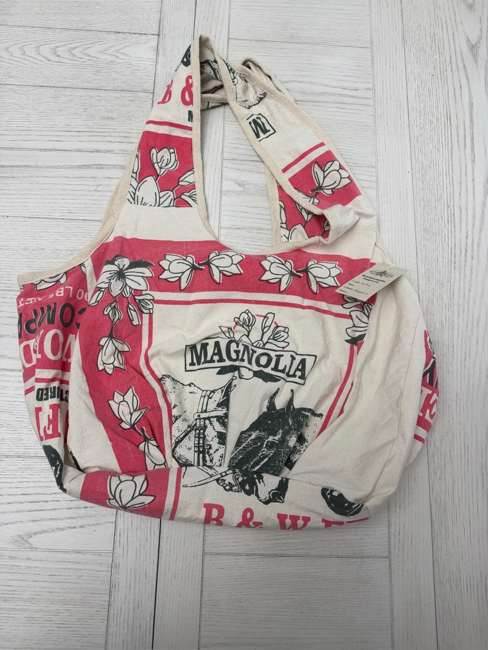 New Kathmandu Magnolia pink & Cream Tote Bag